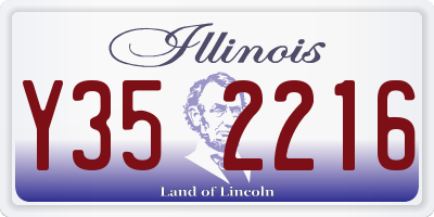 IL license plate Y352216