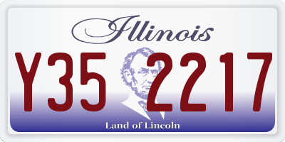 IL license plate Y352217