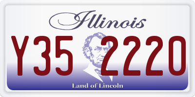 IL license plate Y352220