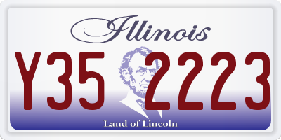 IL license plate Y352223