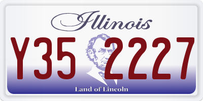 IL license plate Y352227