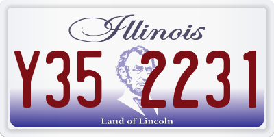 IL license plate Y352231