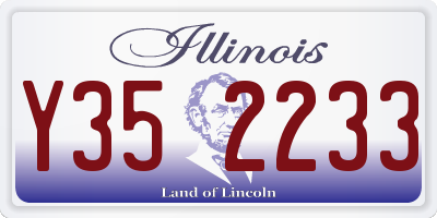 IL license plate Y352233