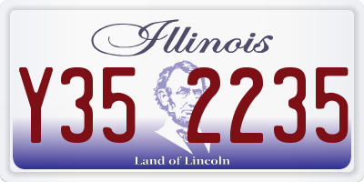 IL license plate Y352235