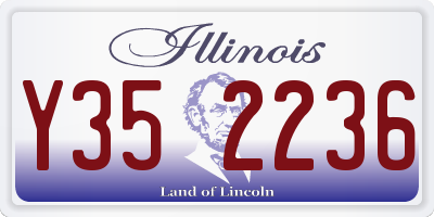 IL license plate Y352236