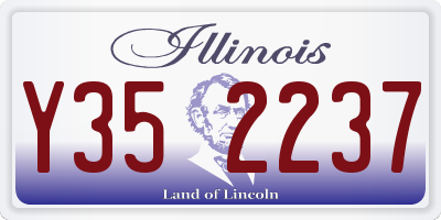 IL license plate Y352237
