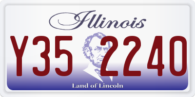IL license plate Y352240