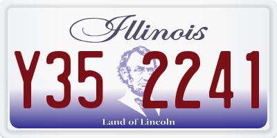 IL license plate Y352241