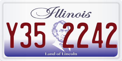 IL license plate Y352242