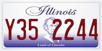 IL license plate Y352244