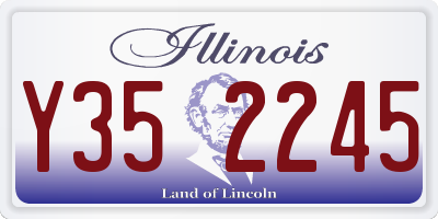 IL license plate Y352245