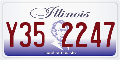 IL license plate Y352247