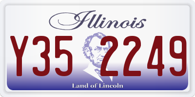 IL license plate Y352249