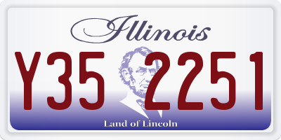 IL license plate Y352251