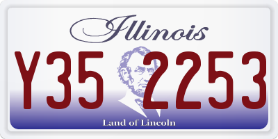 IL license plate Y352253