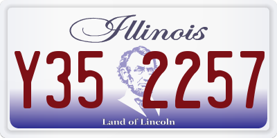 IL license plate Y352257