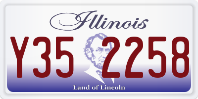 IL license plate Y352258