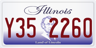 IL license plate Y352260