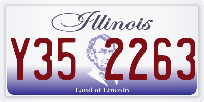 IL license plate Y352263