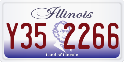 IL license plate Y352266