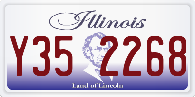 IL license plate Y352268