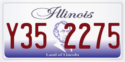 IL license plate Y352275