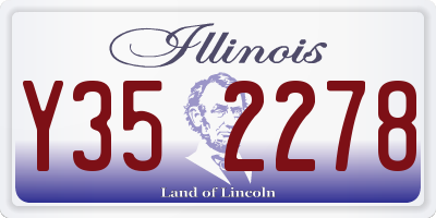 IL license plate Y352278