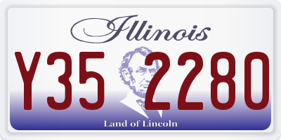 IL license plate Y352280