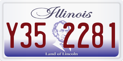 IL license plate Y352281