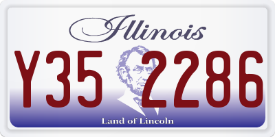 IL license plate Y352286