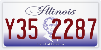 IL license plate Y352287
