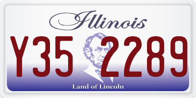 IL license plate Y352289