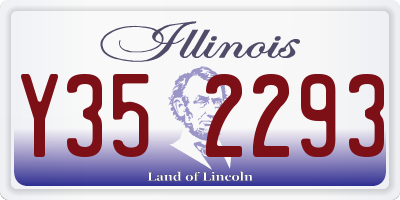 IL license plate Y352293