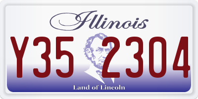 IL license plate Y352304