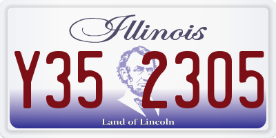 IL license plate Y352305