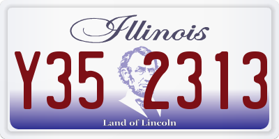 IL license plate Y352313