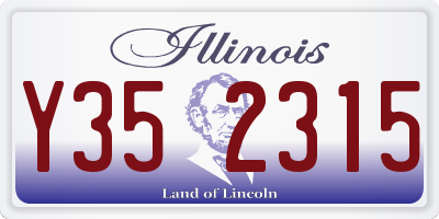 IL license plate Y352315