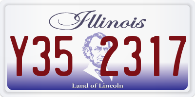 IL license plate Y352317