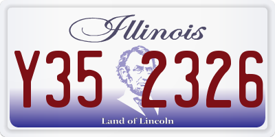 IL license plate Y352326
