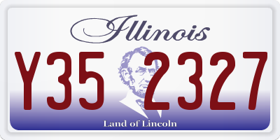 IL license plate Y352327