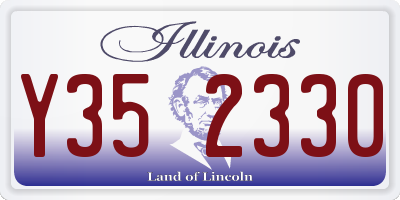 IL license plate Y352330