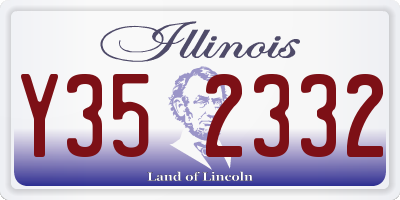 IL license plate Y352332