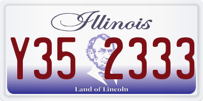 IL license plate Y352333