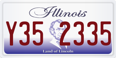 IL license plate Y352335