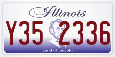 IL license plate Y352336