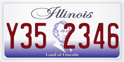 IL license plate Y352346