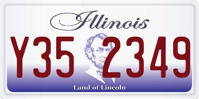 IL license plate Y352349