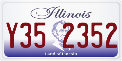 IL license plate Y352352