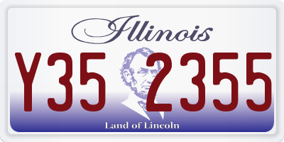 IL license plate Y352355