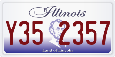 IL license plate Y352357
